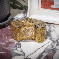 Bruciaincenso giapponese del periodo Meiji Satsuma Koro Kinkozan