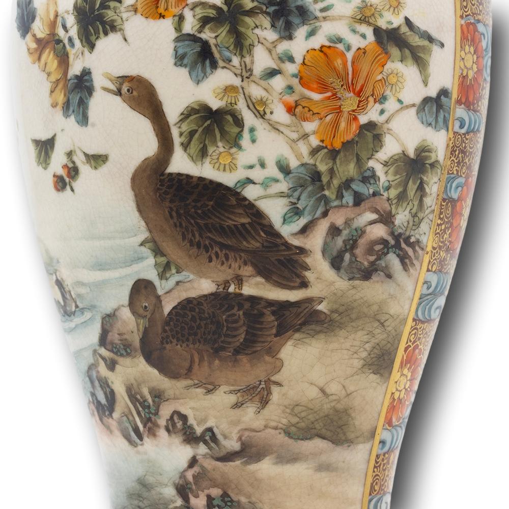 Vaso Satsuma giapponese del periodo Meiji di Ryokuzan in vendita 9