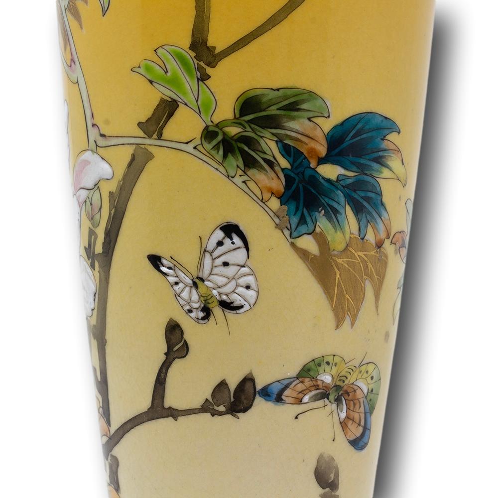 Vaso Satsuma giapponese del periodo Meiji di Taizan Yohei IX 5