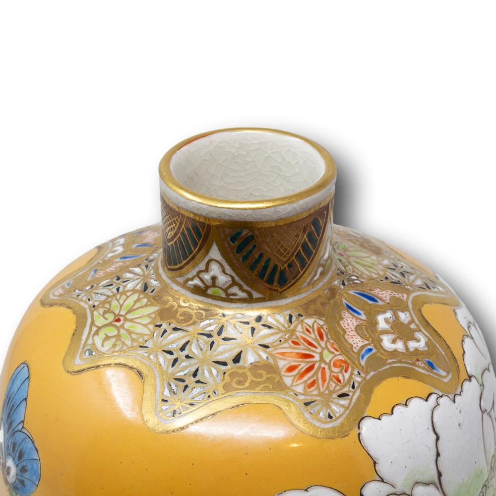 Vaso Satsuma giapponese del periodo Meiji di Taizan Yohei IX 6