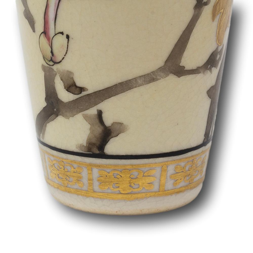 Vaso Satsuma giapponese del periodo Meiji di Taizan Yohei IX 8