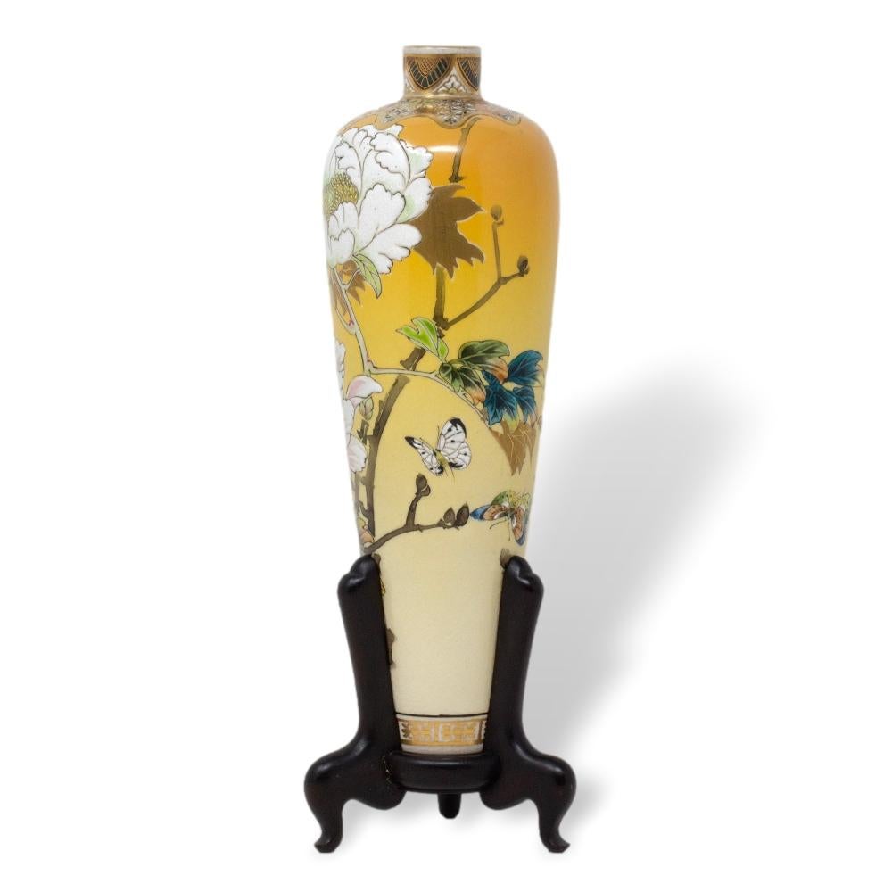 Vaso Satsuma giapponese del periodo Meiji di Taizan Yohei IX In condizioni buone a Newark, England