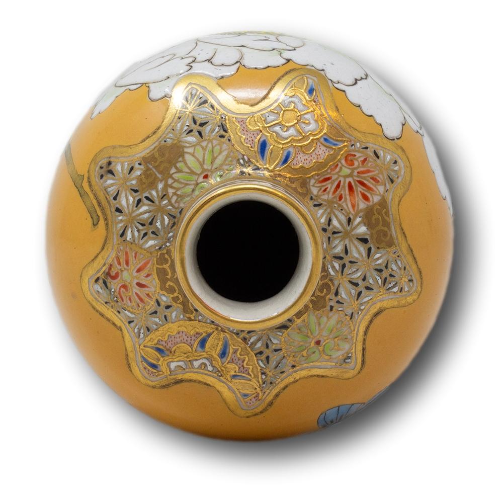 Vaso Satsuma giapponese del periodo Meiji di Taizan Yohei IX 1
