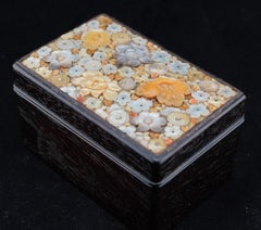 Japanese Meiji Period Shibayama and Rosewood box