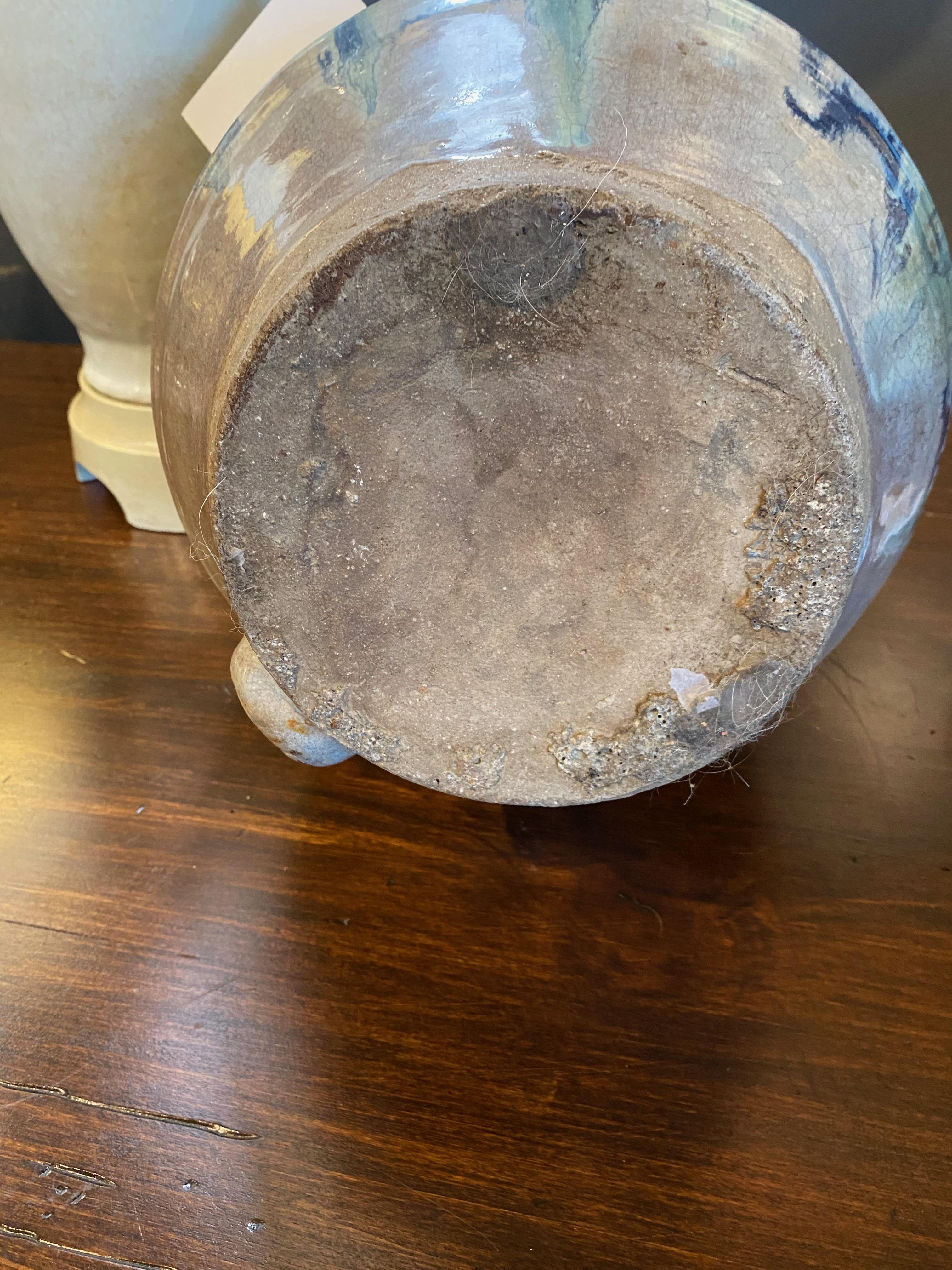 Japanese Meiji Period Shigaraki Water Storage Jar In Good Condition In Pasadena, CA