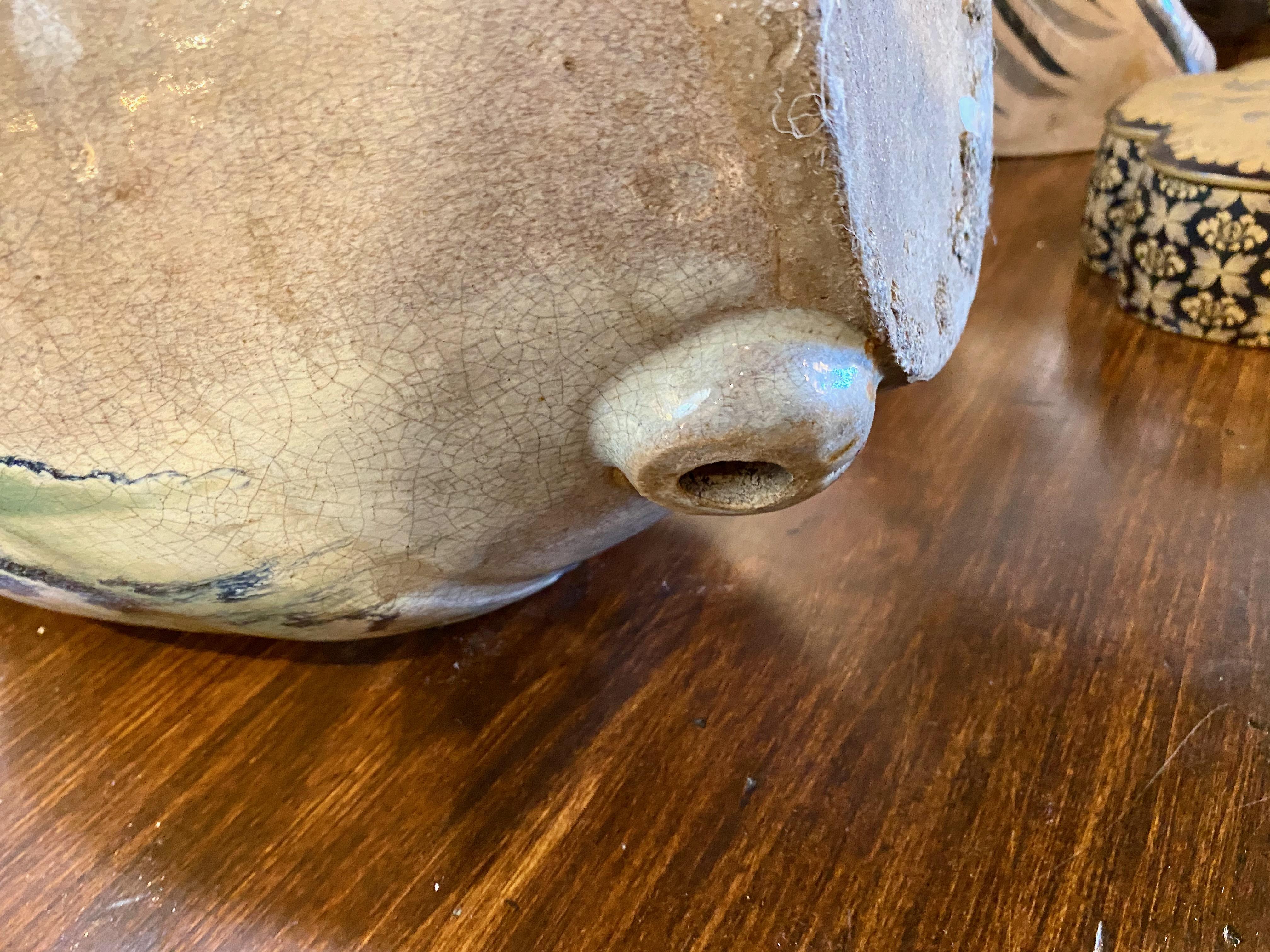 Ironstone Japanese Meiji Period Shigaraki Water Storage Jar