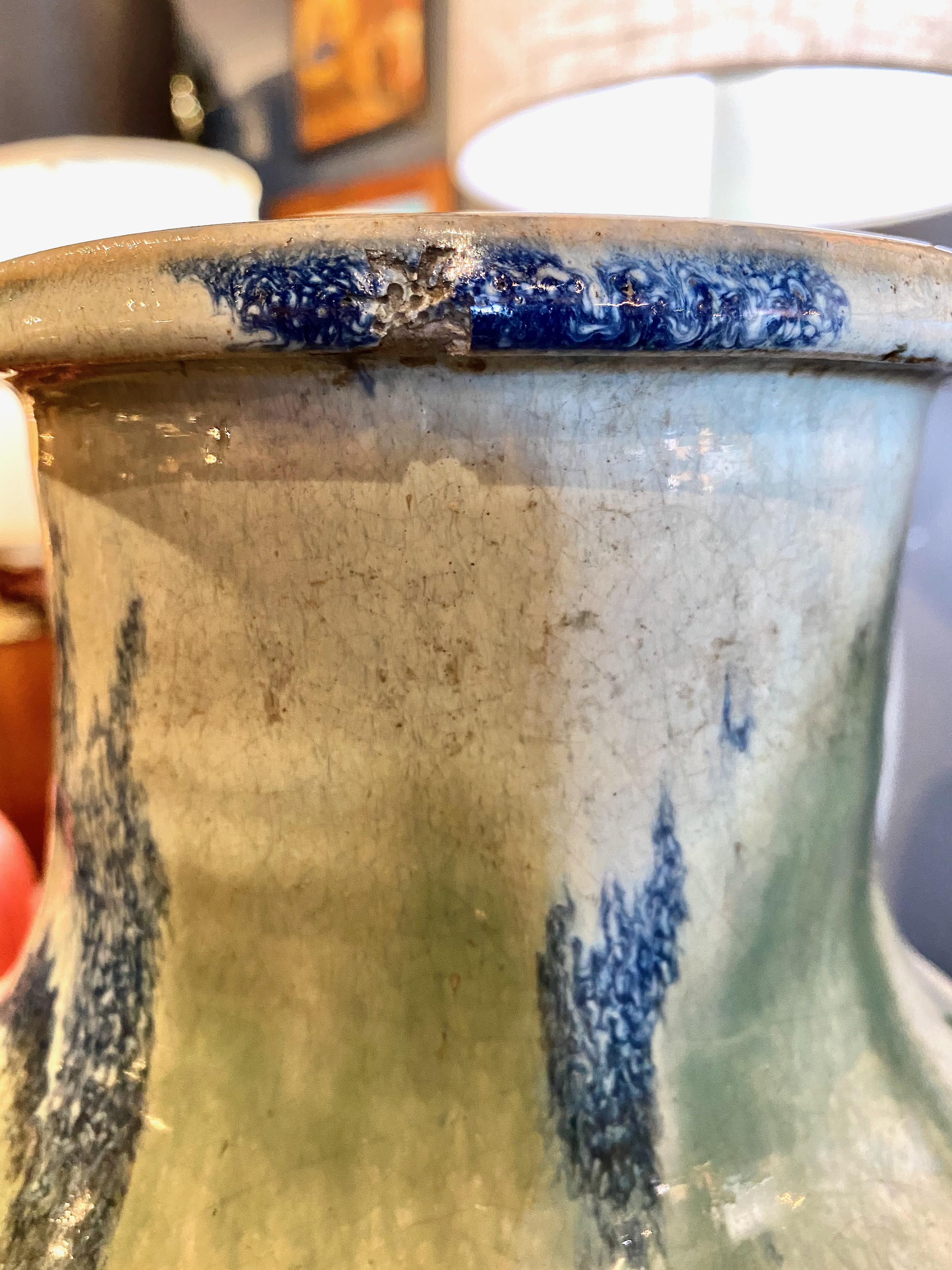 Japanese Meiji Period Shigaraki Water Storage Jar 1