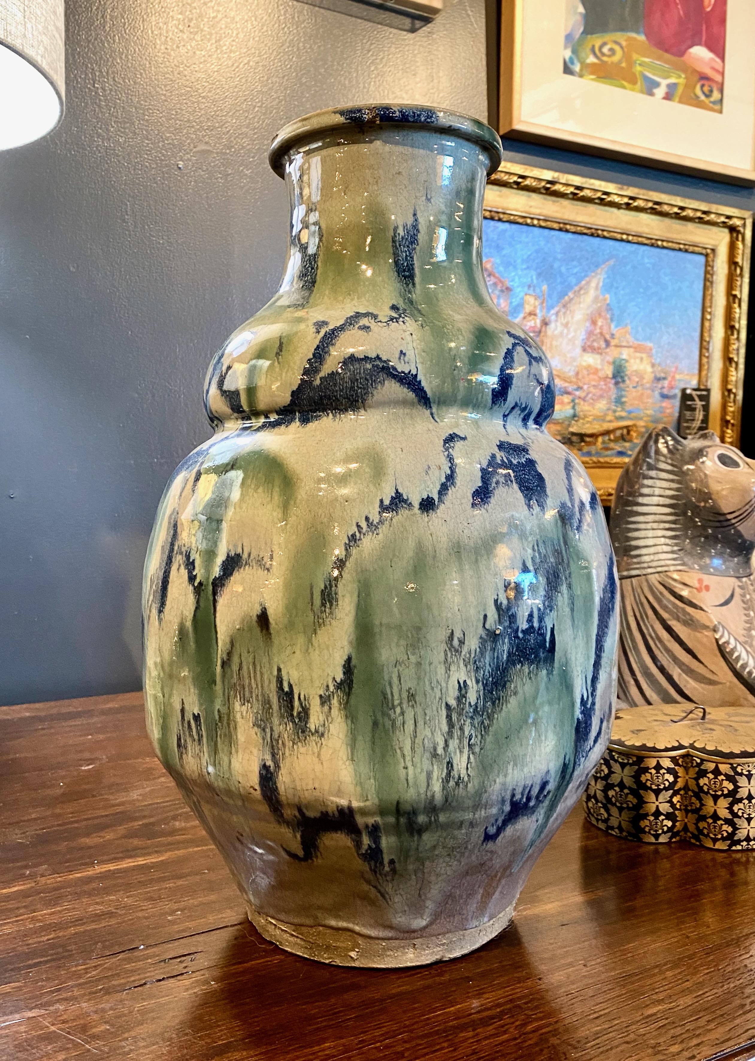 Japanese Meiji Period Shigaraki Water Storage Jar 2