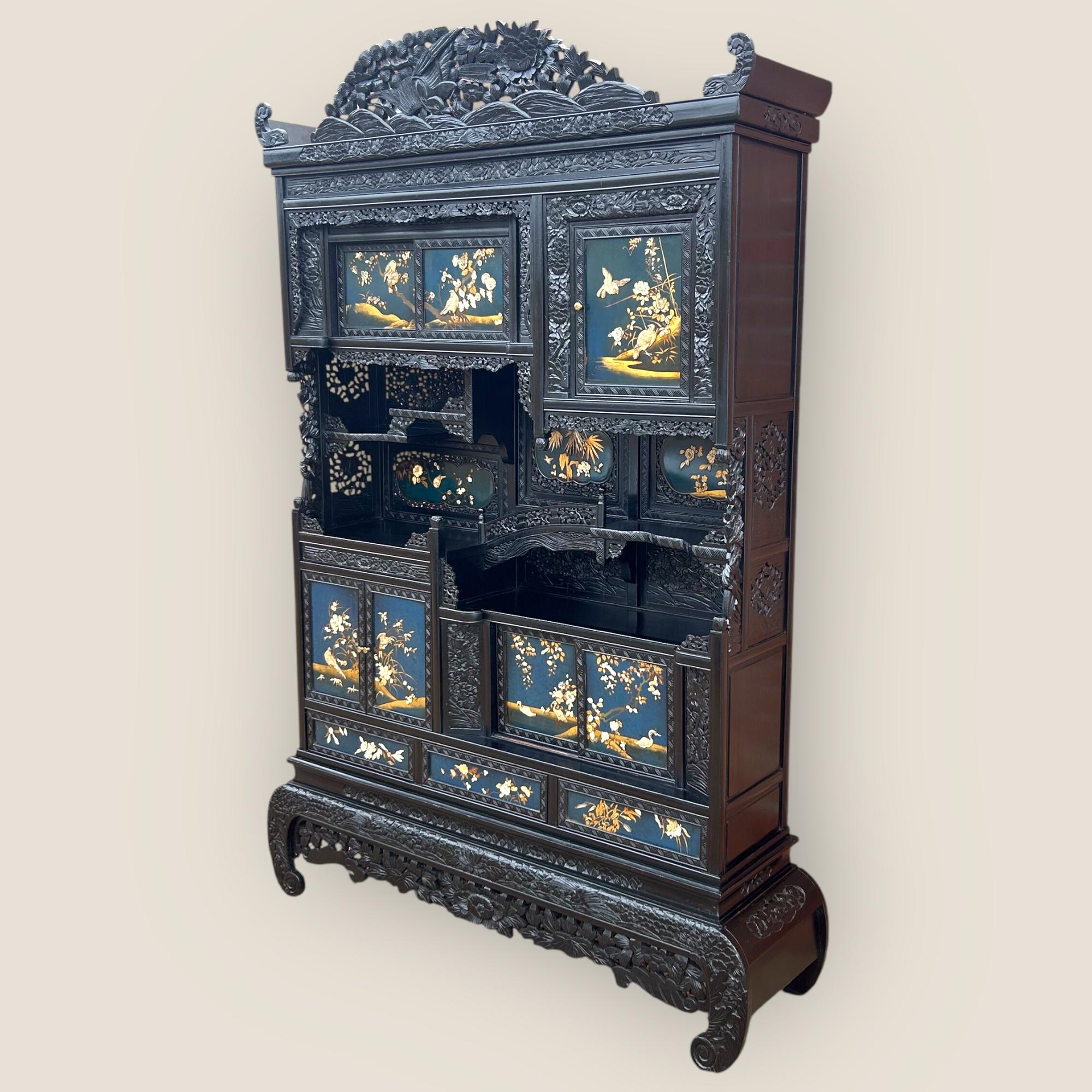 Giapponismo Shodana (mobile da esposizione) giapponese del periodo Meiji in vendita