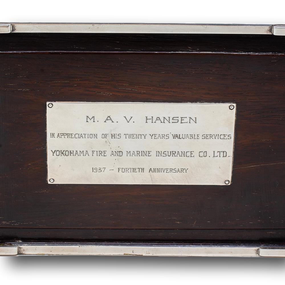 Caja Decorativa Japonesa para Puros de Plata y Metales Mixtos del Periodo Meiji de Hidekuni en venta 8