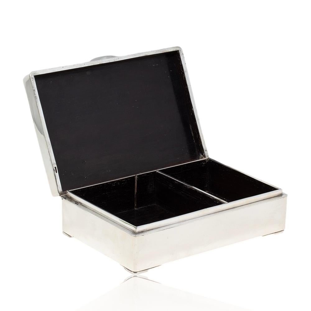 Caja Decorativa Japonesa para Puros de Plata y Metales Mixtos del Periodo Meiji de Hidekuni en venta 10