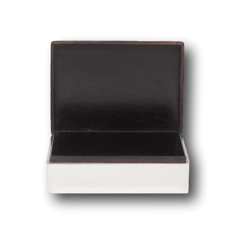 Japanese Meiji Period Silver Box Signed Masayuki For Sale 6