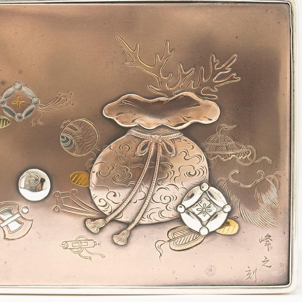 Silberschachtel aus der japanischen Meiji-Periode, signiert Masayuki im Zustand „Gut“ im Angebot in Newark, England