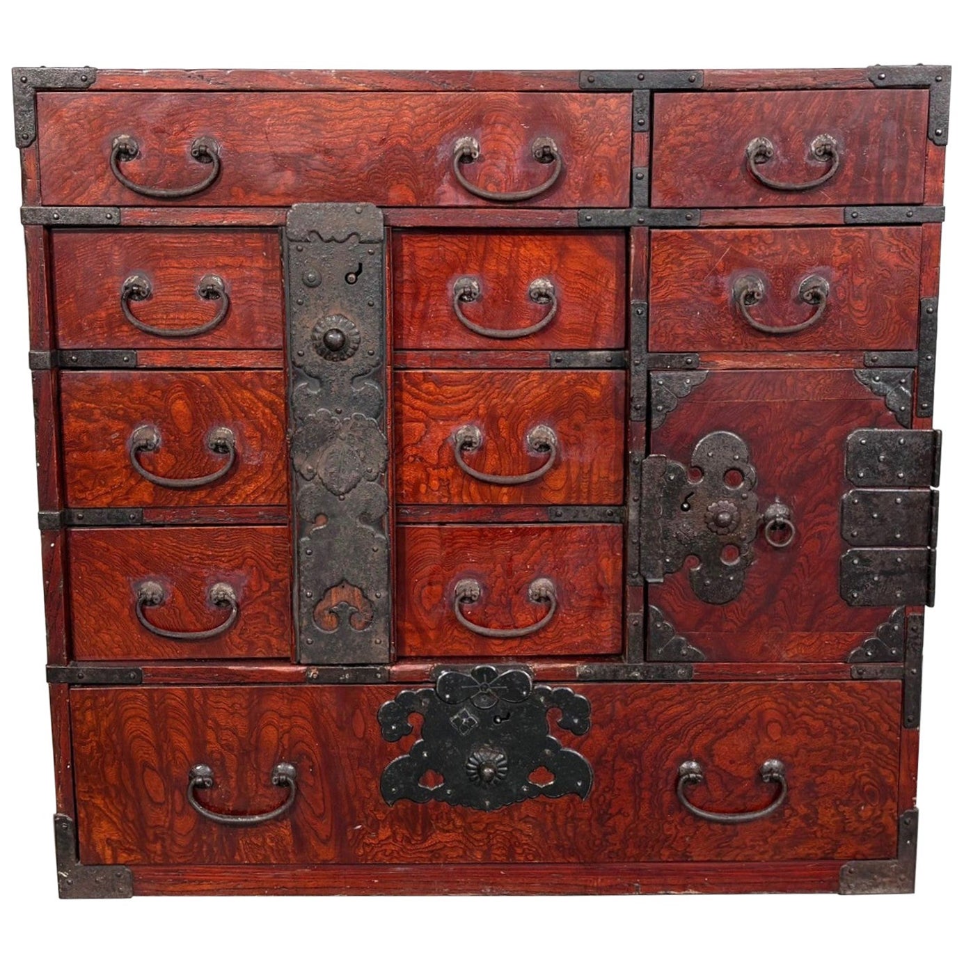 Japanese Meiji Period Tansu Chest