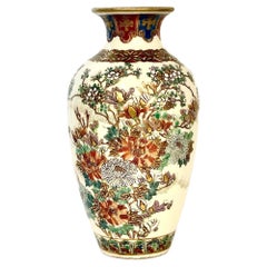 Japanese Meiji Satsuma Painted Vase, 19th Century
