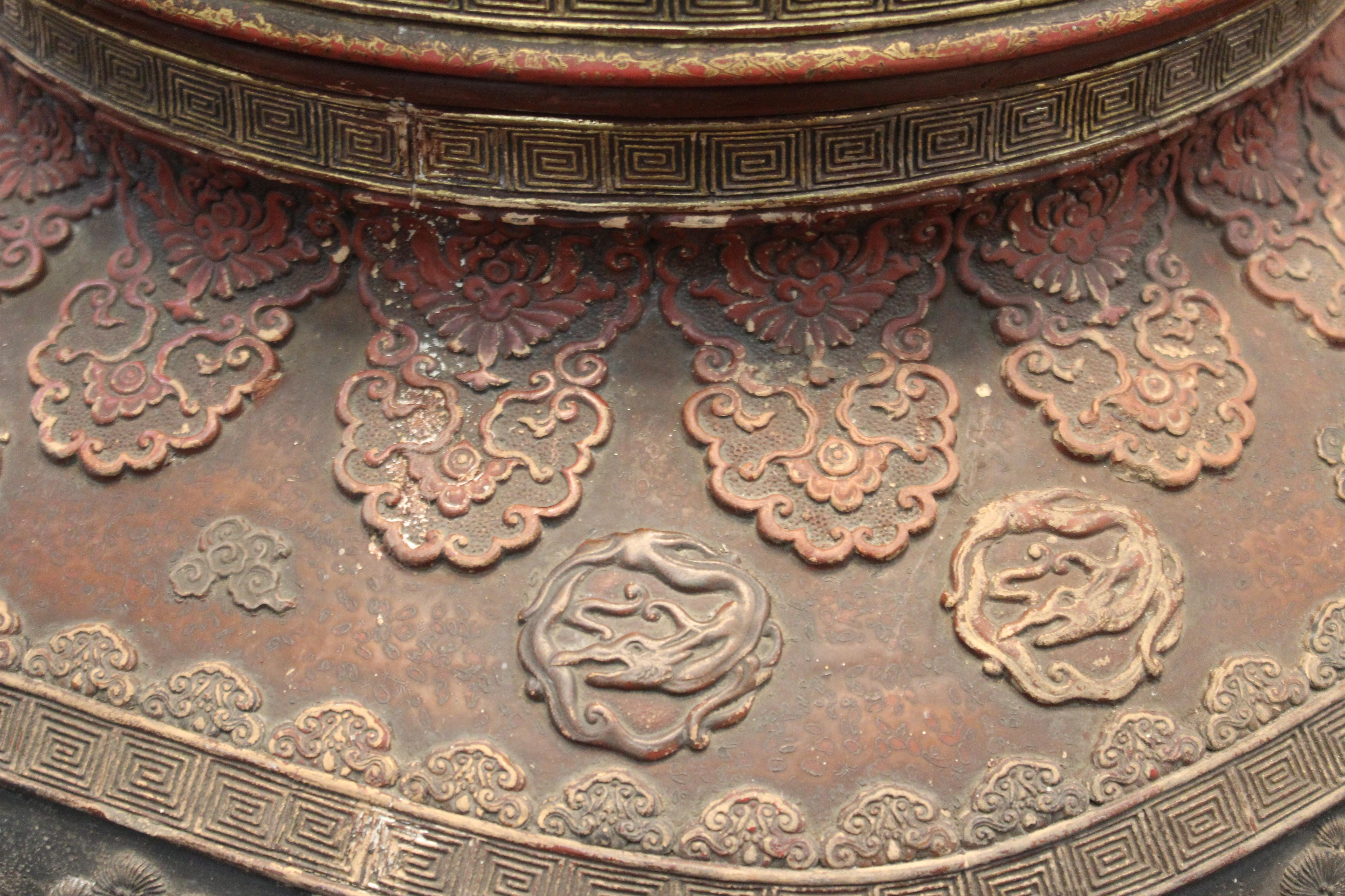 Japanese Meiji Satsuma Polychrome Monumental Lidded Vase on Stand 3