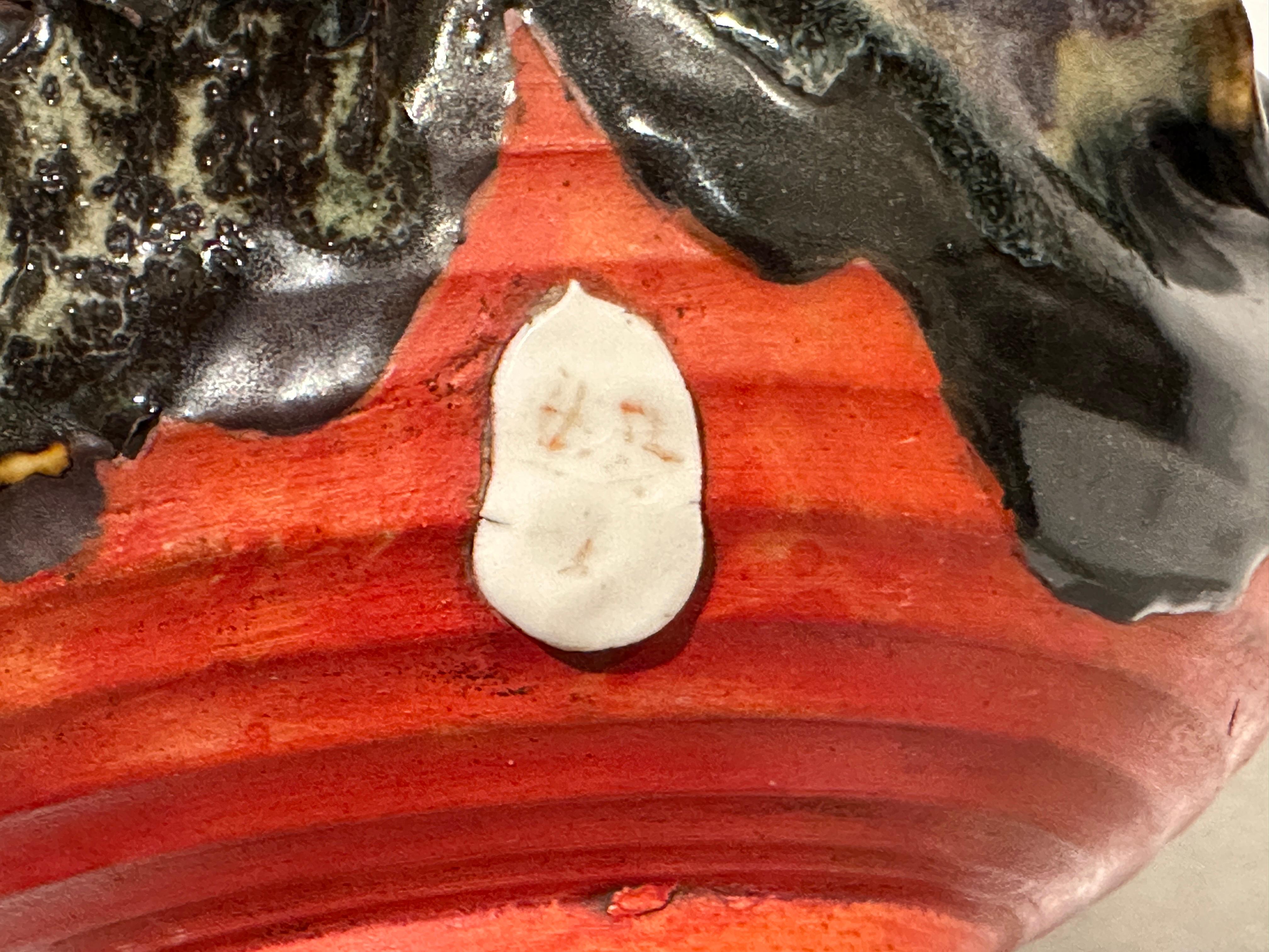 Ceramic Japanese Meiji Sumida Gawa Bowl With Monkeys