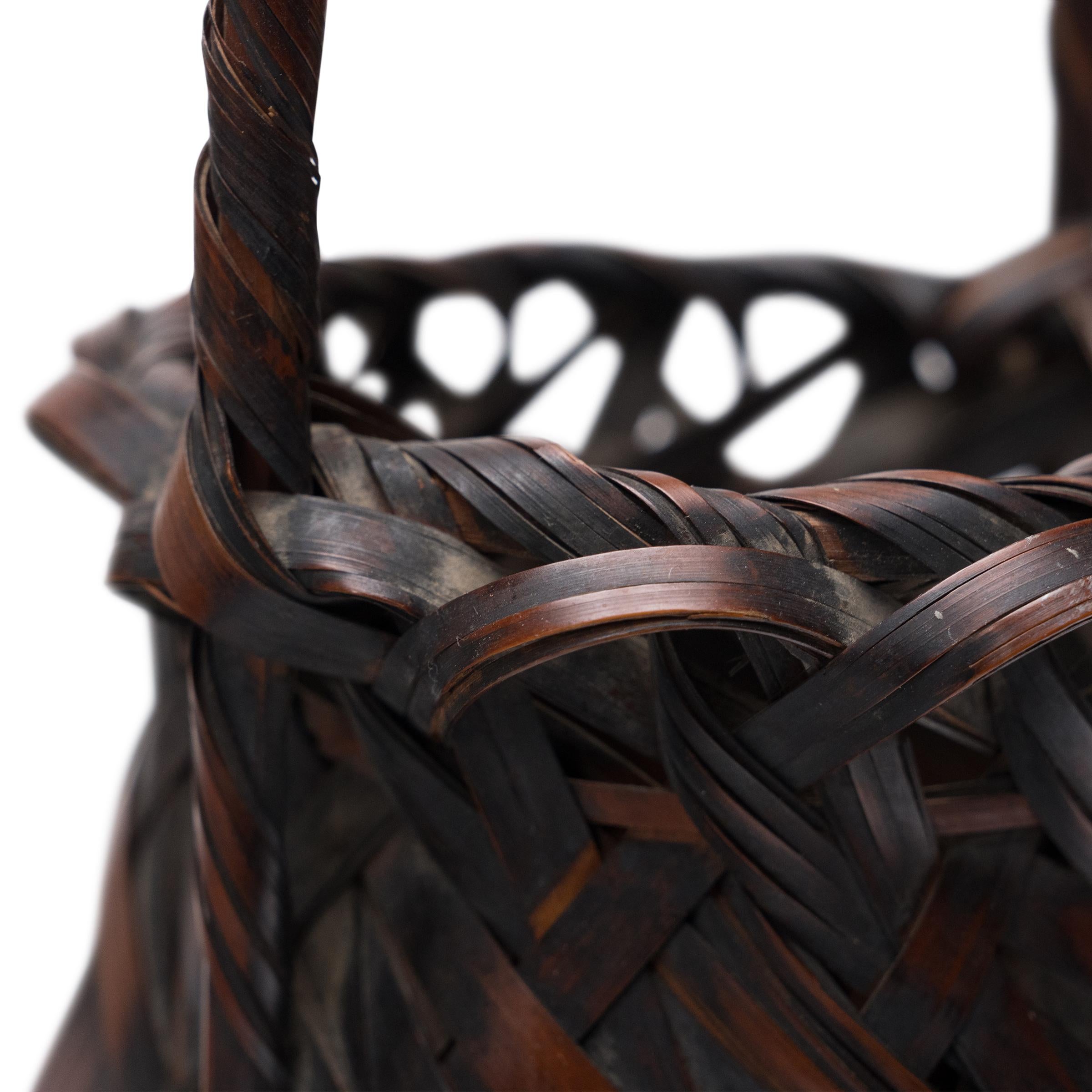 Cestino giapponese Meiji Susutake Ikebana In condizioni buone in vendita a Chicago, IL