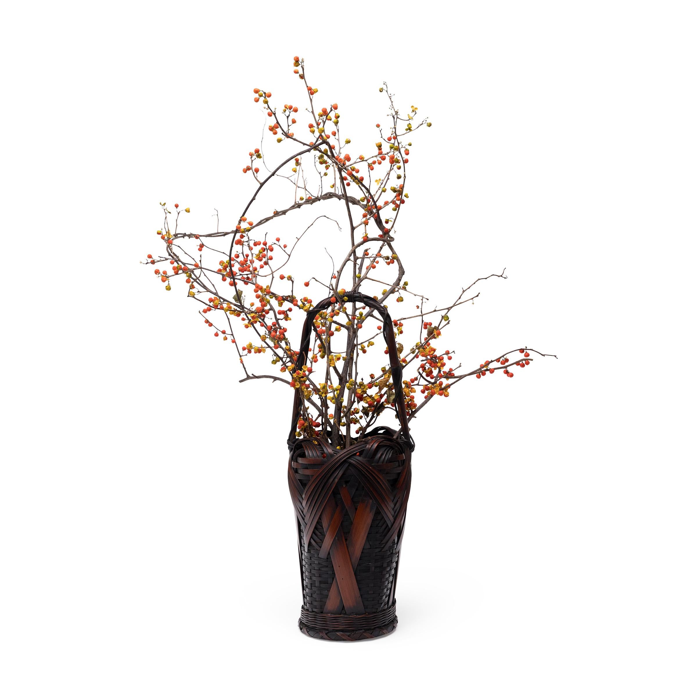 Giapponese Cestino giapponese Meiji Tabane-Ami Ikebana in vendita