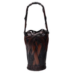 Japanese Meiji Tabane-Ami Ikebana Basket