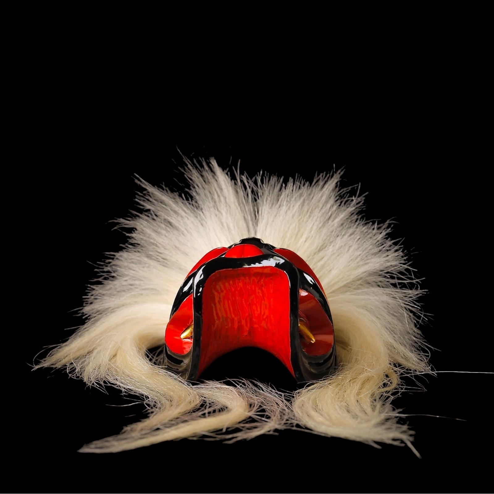 Japanische Menburyu-Maske: Fūryū-Charakter, signiert von Meisterschnitzer Kajiwara Ichiry im Zustand „Hervorragend“ im Angebot in Fukuoka, JP