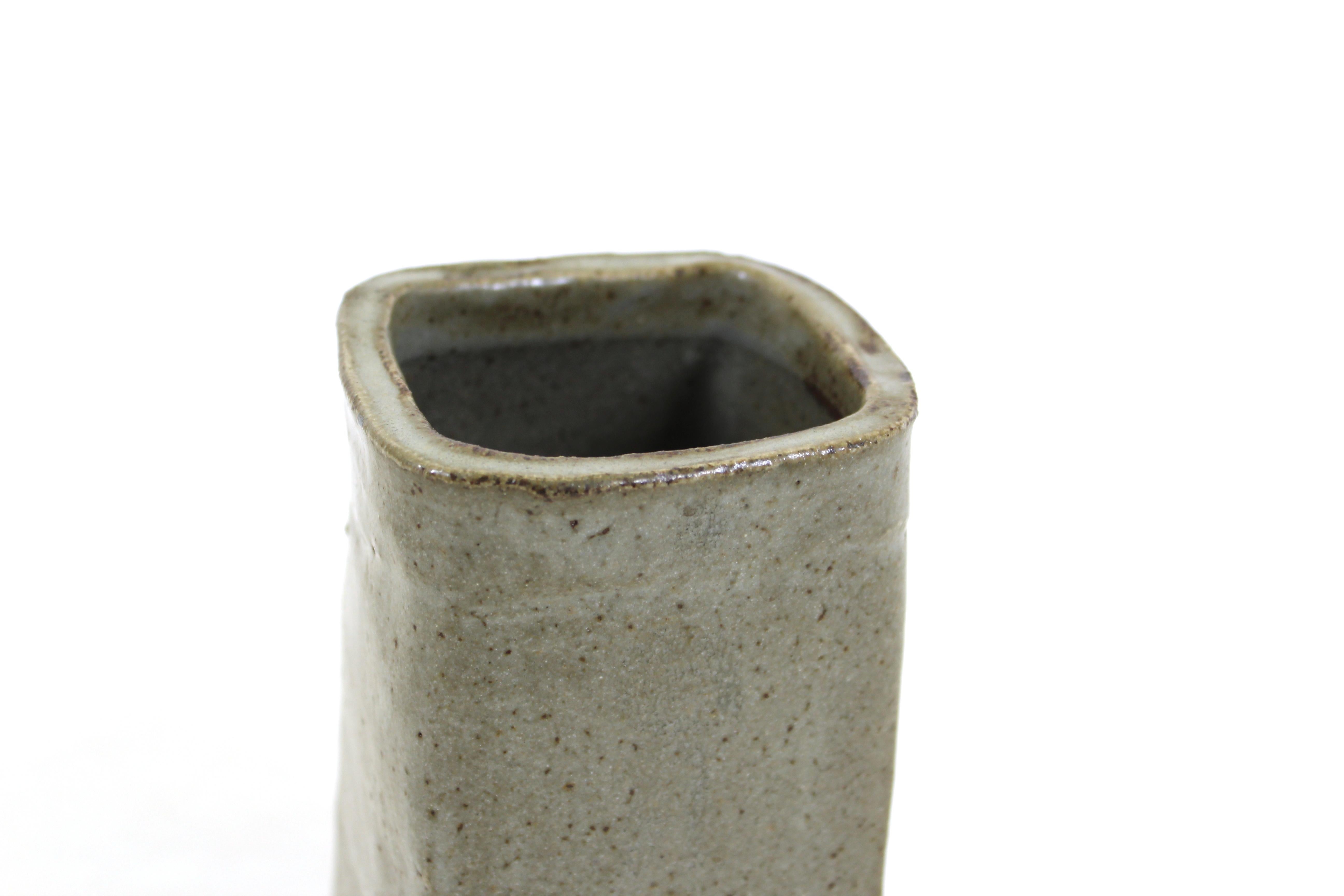 Japanese Mid-Century Art Studio Ceramic Vase 1