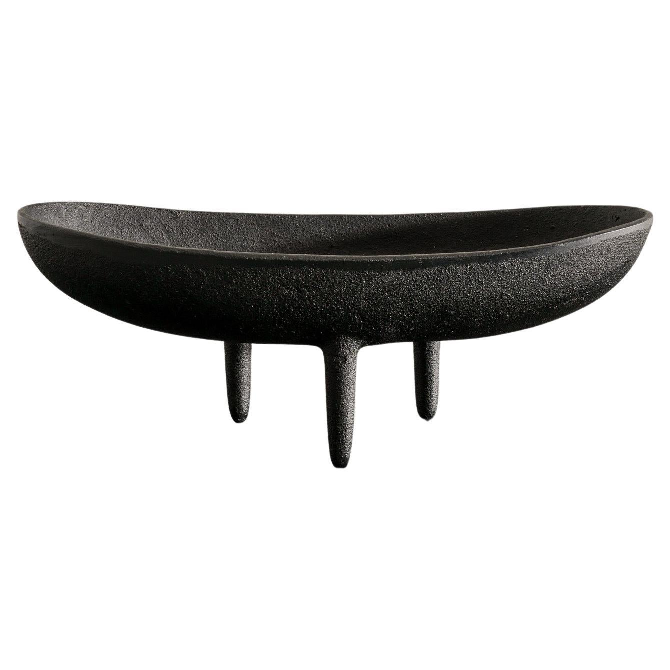 Japanese Mid Century Cast Iron Ikebana Planter in Style of Isamu Noguchi, 1950s 