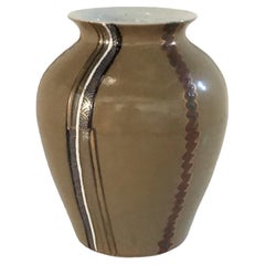 Japanese Mid Century Modern Ceramic Vase 