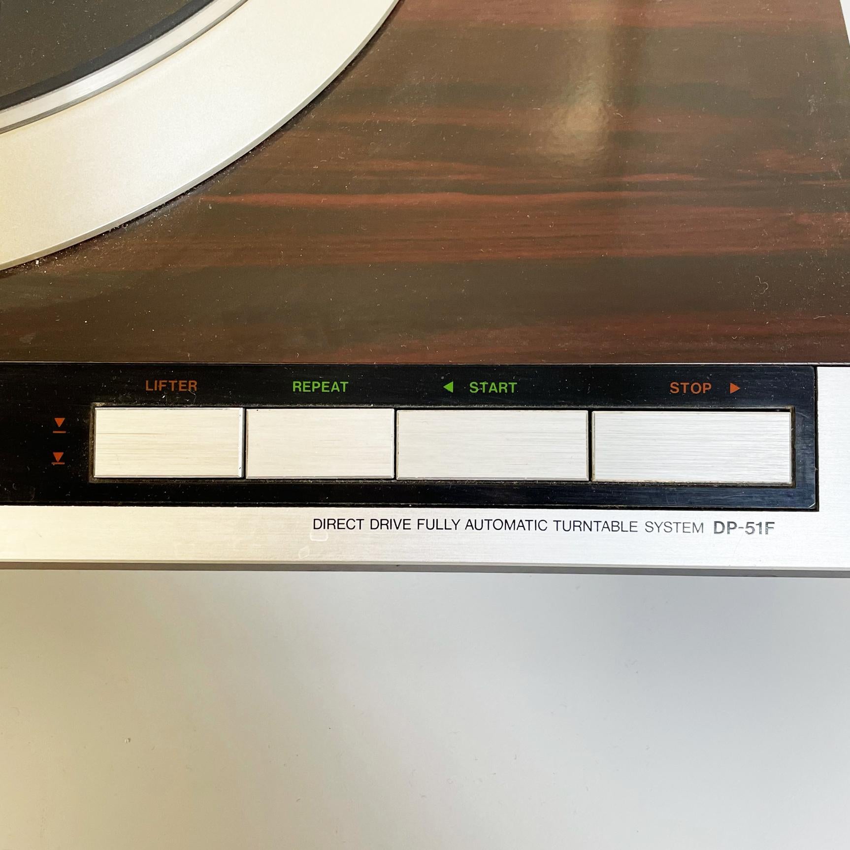 Japanese Mid-Century Modern Direct Drive Turntable by Denon Marke, 1980s 5