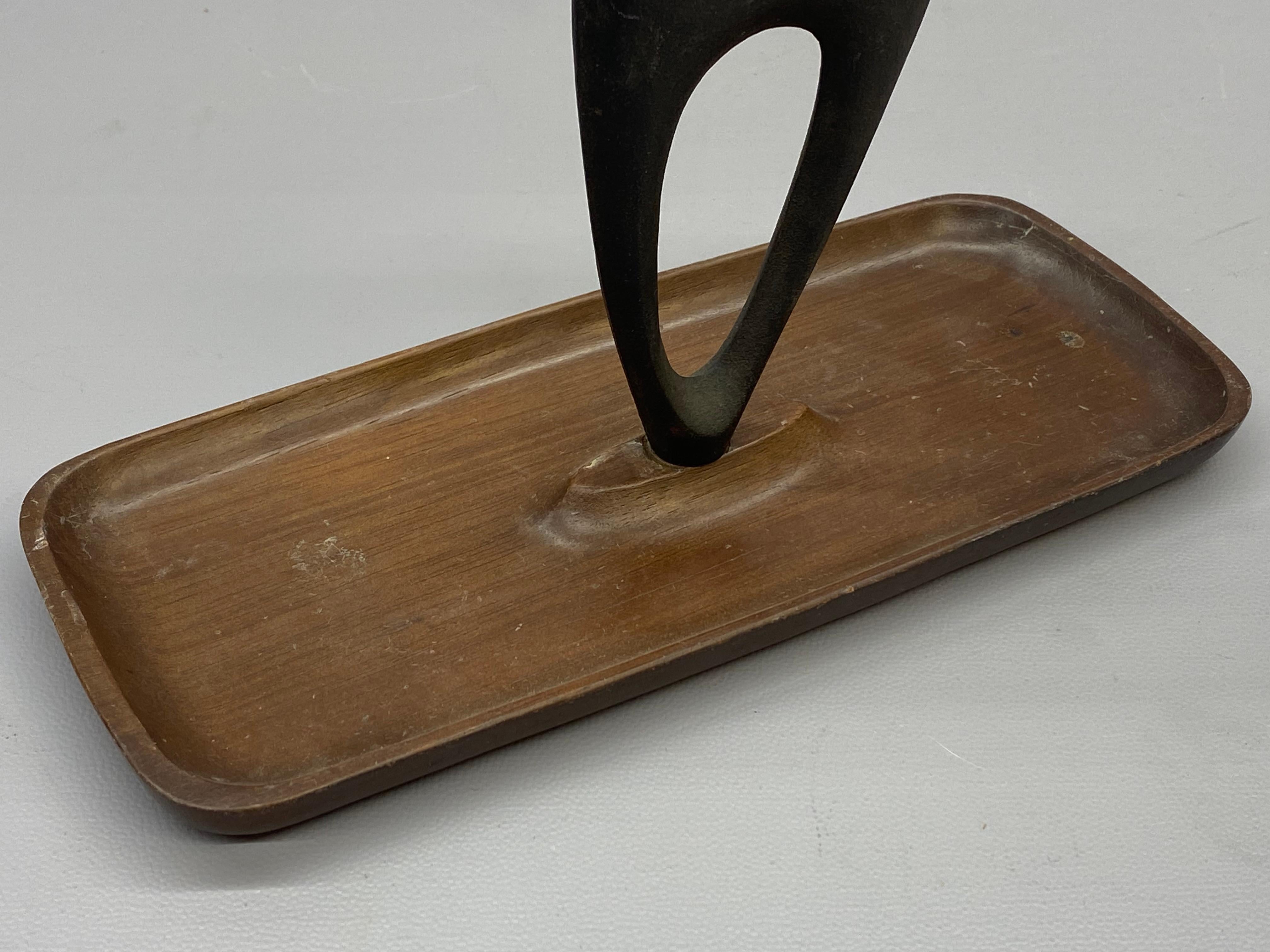 Japanese Mid Century Modern iron Deer by Tadahiro Baba Nambu Tekki 2