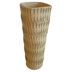 Japanese Midcentury Earthenware Art Pottery Vase