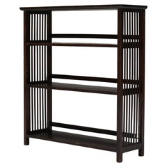 Japanese Mingei folk art Open Shelf with Vertical Slats, 20th Century, Wabi-Sabi