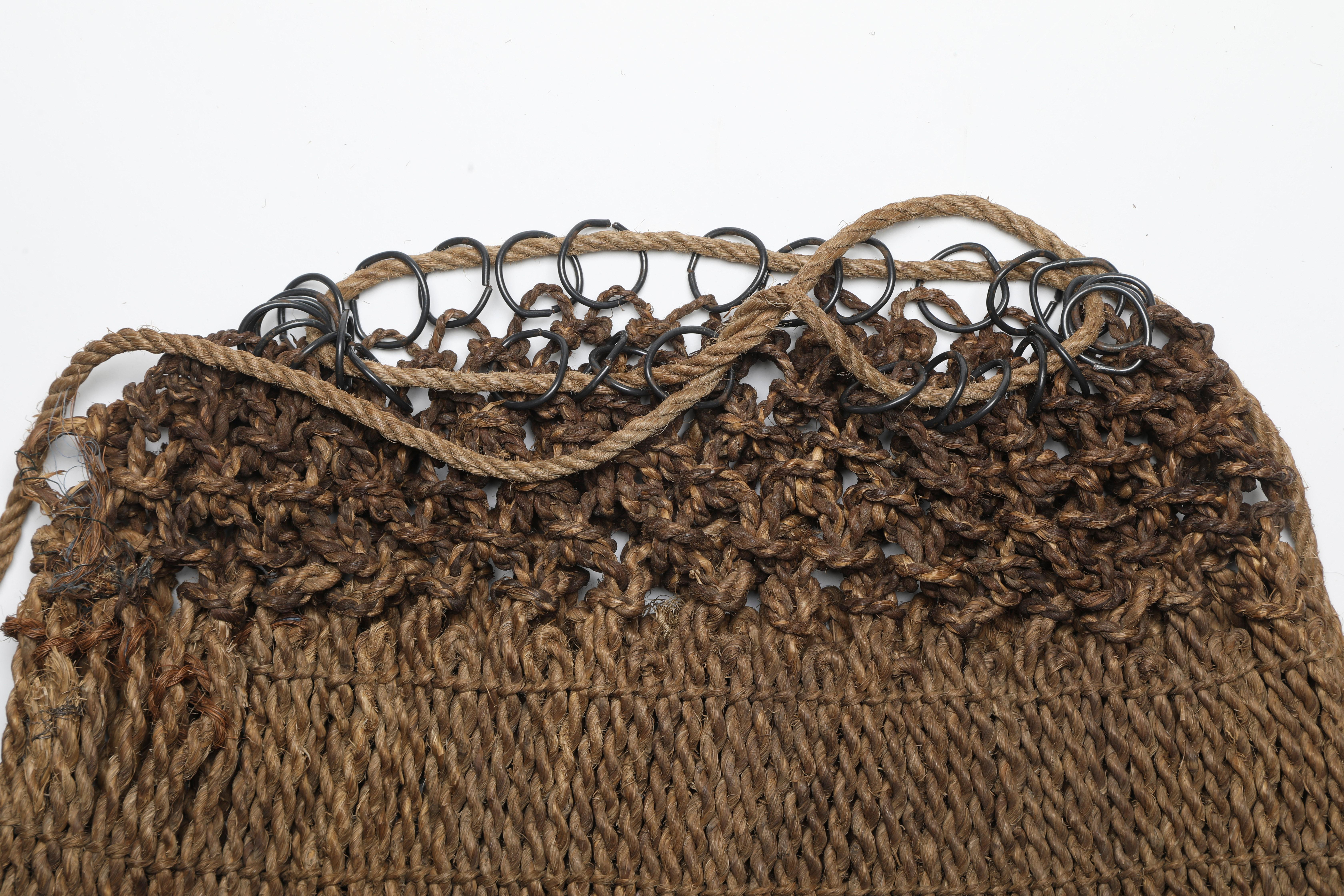 20th Century Japanese Mingei (Folk) Gathering Basket For Sale
