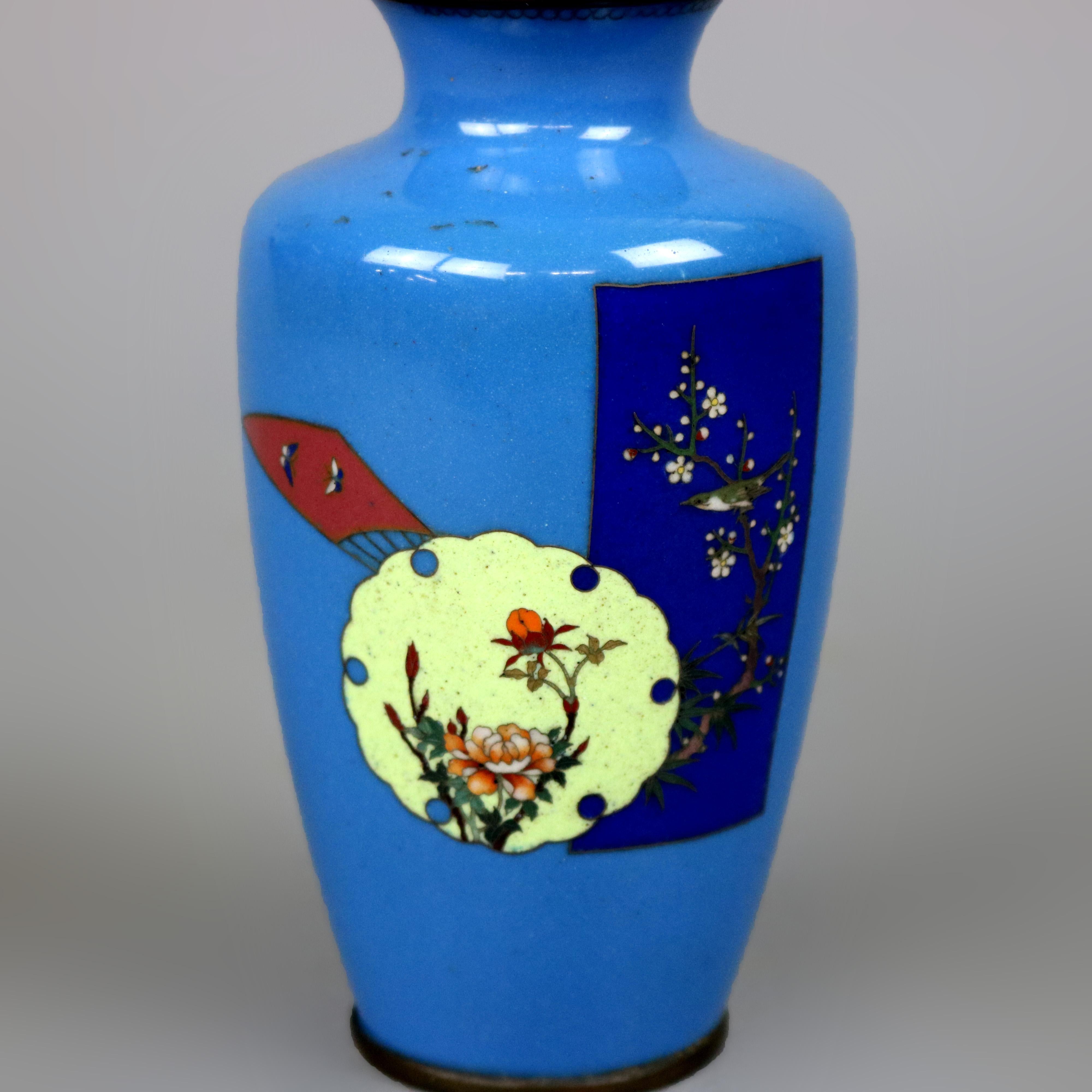 Japanese Miniature Cloisonné Aesthetic Movement Cabinet Vase, circa 1870 1