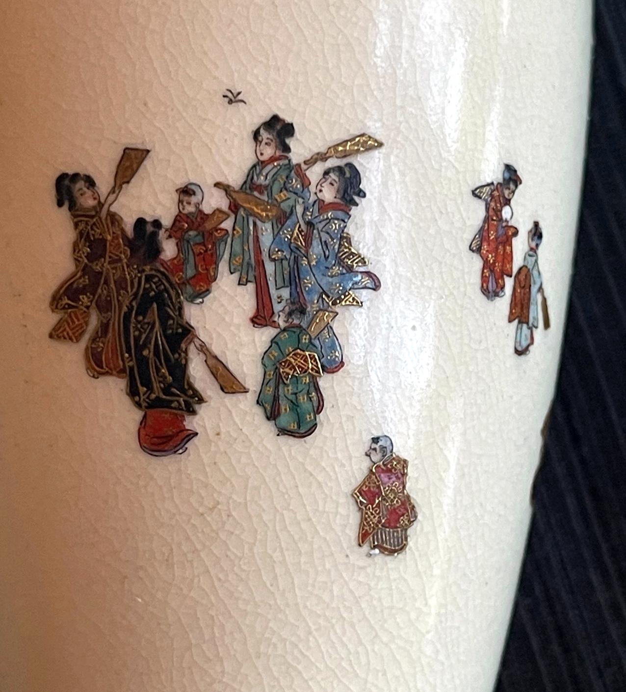 Japanische Miniatur Satsuma Vase Yabu Meizan Meiji im Angebot 6