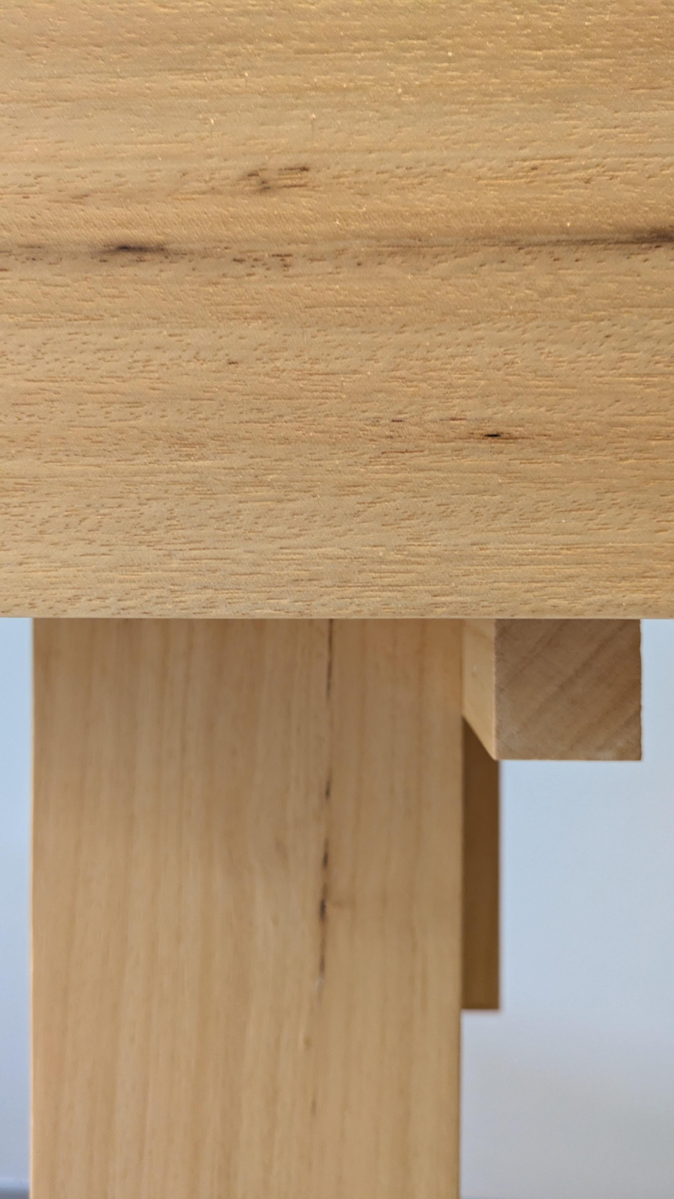 Japanese Minimalist Abachi Wood Sculptural Table Splint Console by Sho Ota In New Condition For Sale In Amsterdam, NL