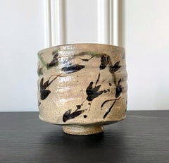 Japanese Mino Ware Oribe Type Chawan Tea Bowl