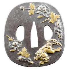 Japanese Mixed Metal Sword Guard (Tsuba) Meiji period