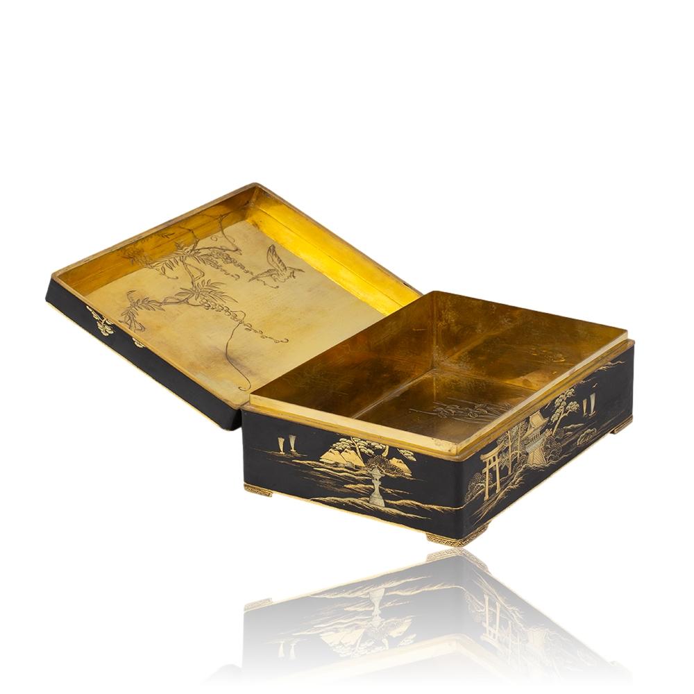 Scatola giapponese di metalli misti di Fujii Yoshitoyo, periodo Meiji in vendita 10