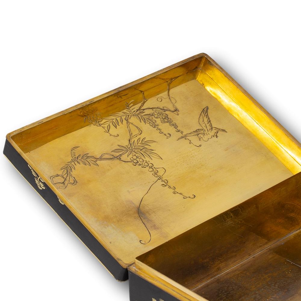 Scatola giapponese di metalli misti di Fujii Yoshitoyo, periodo Meiji in vendita 11