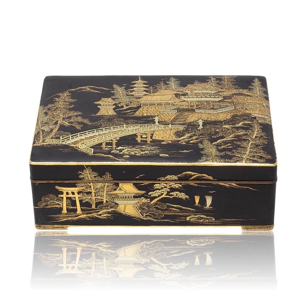 Giapponese Scatola giapponese di metalli misti di Fujii Yoshitoyo, periodo Meiji in vendita