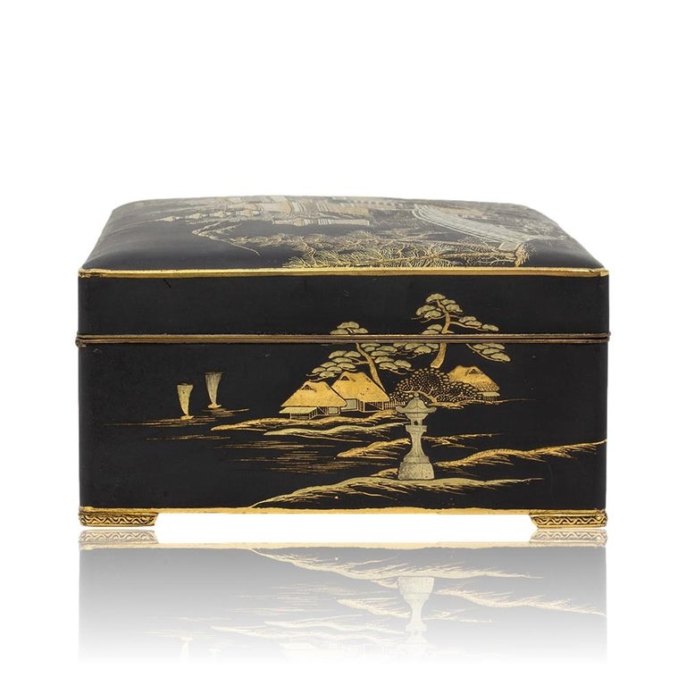 Japanese Mixed Metals Box by Fujii Yoshitoyo, Meiji Period For