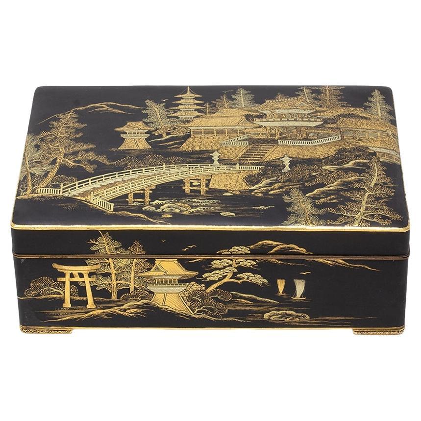 Scatola giapponese di metalli misti di Fujii Yoshitoyo, periodo Meiji in vendita