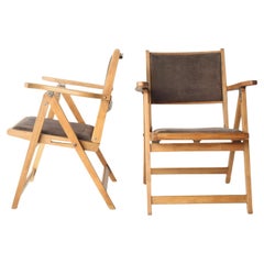 Japonaise moderne 50-60s mid-century, 2 chaises HSK HIDA marque Kitsutsuki