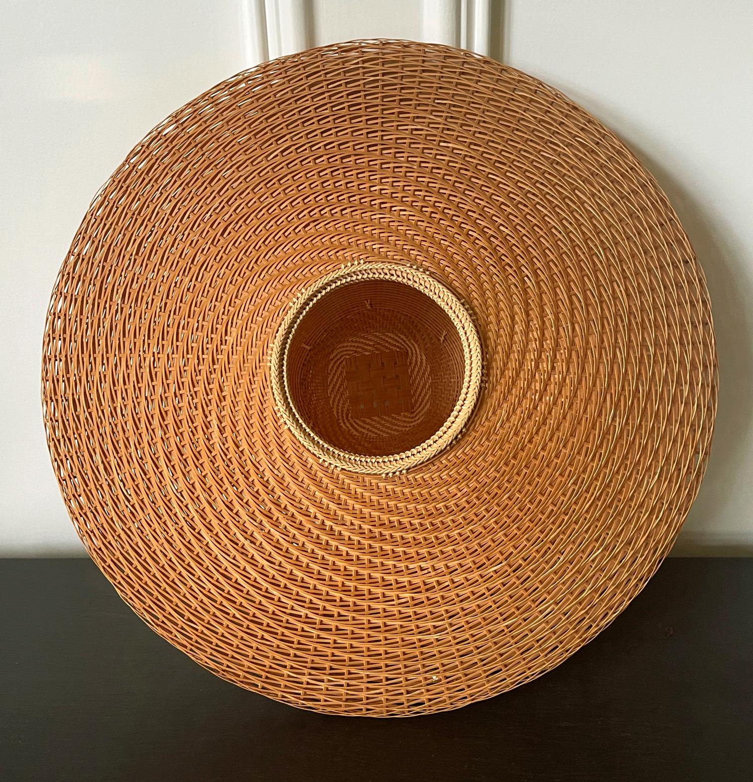 Japanese Modern Bamboo Sculptural Basket Nakatomi Hajime 8