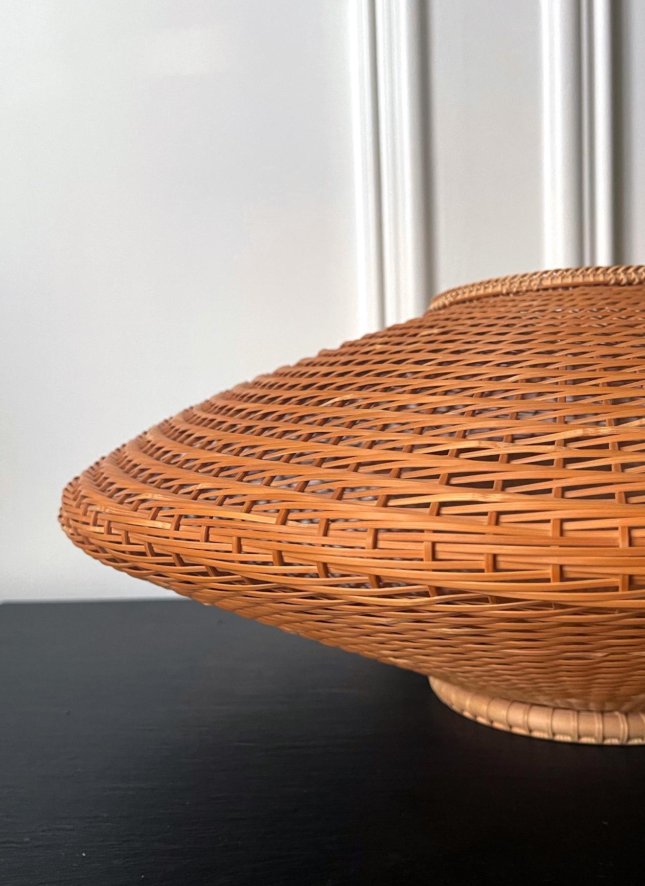 Japanese Modern Bamboo Sculptural Basket Nakatomi Hajime 3