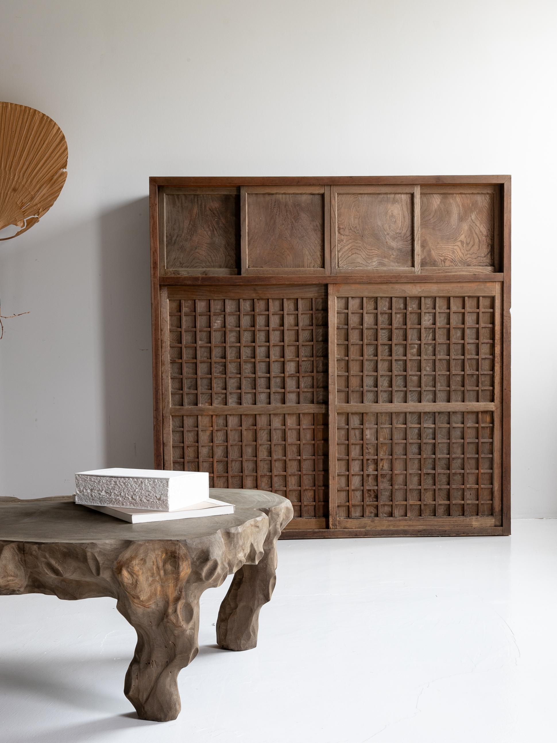 Meiji Japanese Modern Cabinet 1860s-1920s / Tansu Wabi-Sabi For Sale