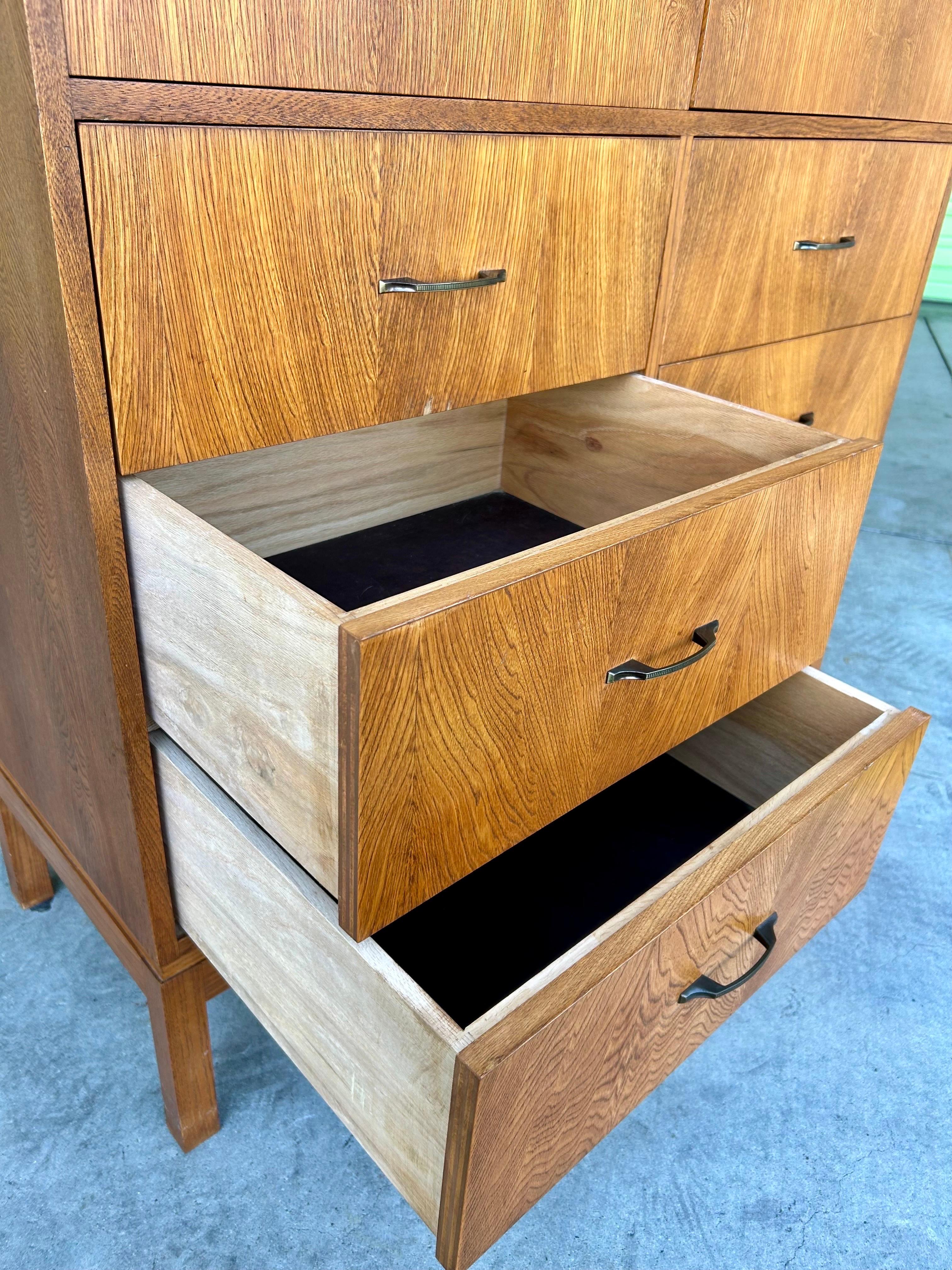 Japanese keyaki Wood Modern Dresser For Sale 1