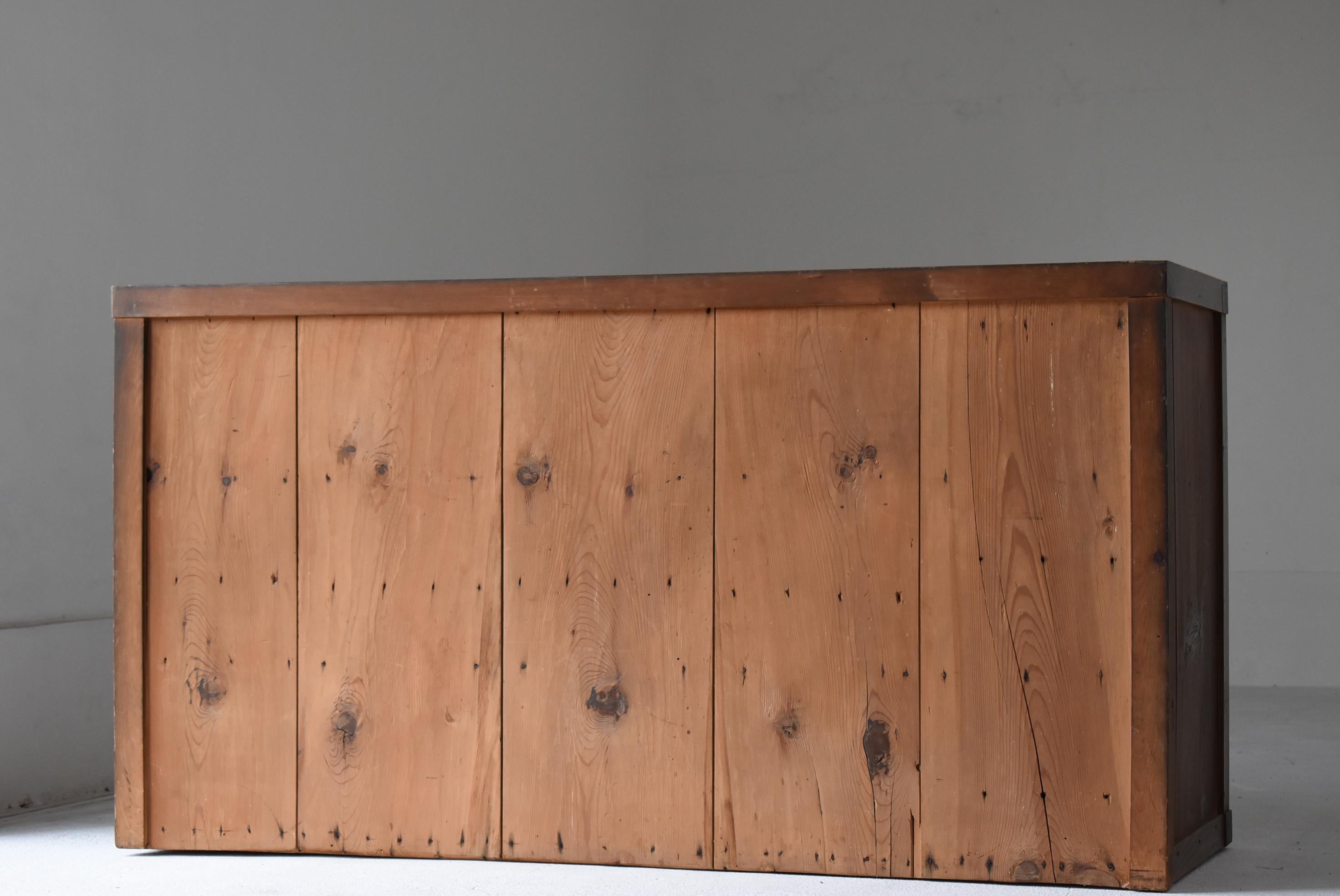 Japanese Modern Large Tansu 1860s-1920s / Sideboard Wabi-Sabi 6