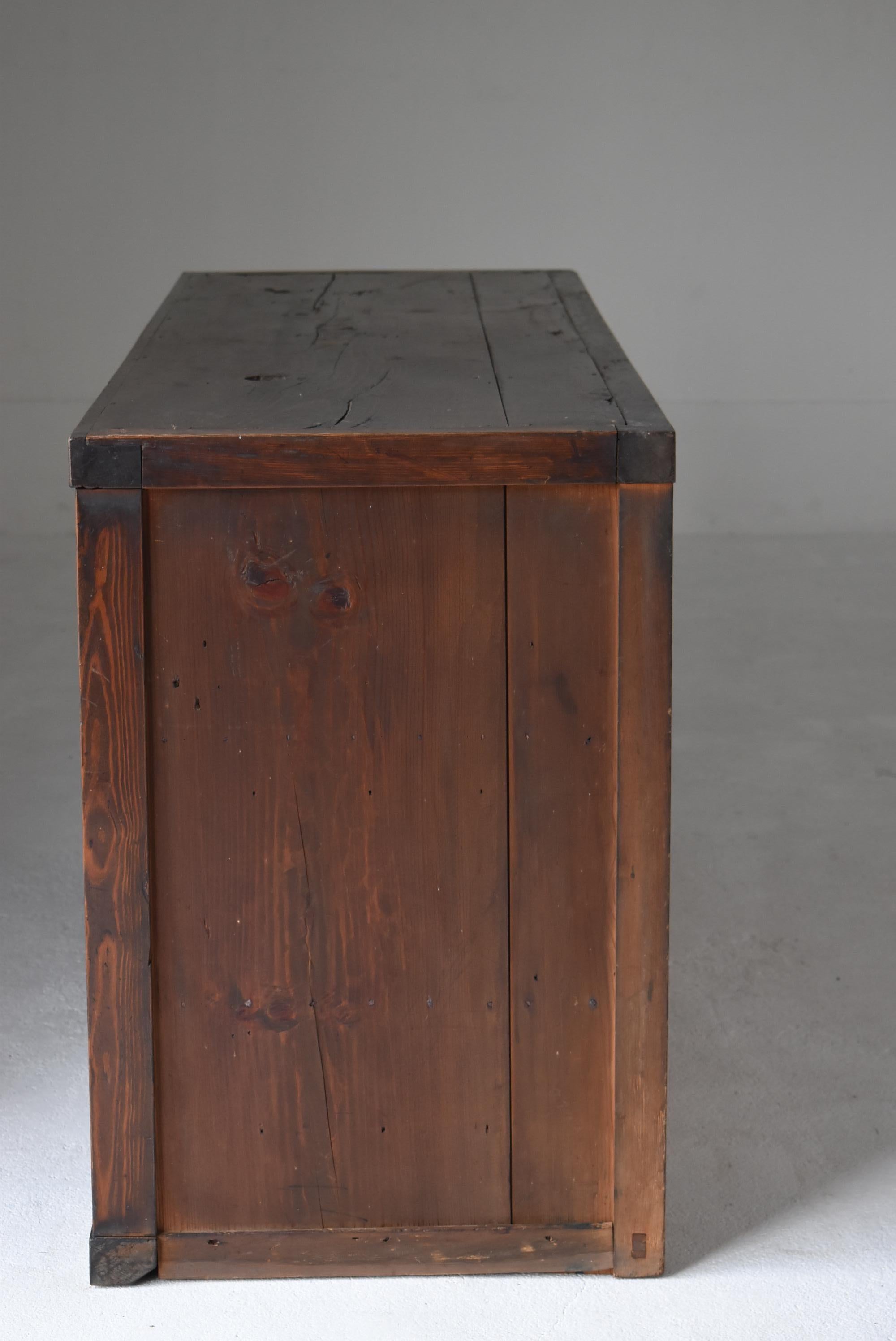 Japanese Modern Large Tansu 1860s-1920s / Sideboard Wabi-Sabi 7